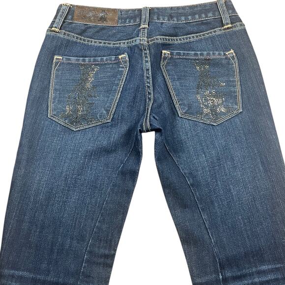 Christian Audigier Y2K Vintage Rhinestone Jeans - Picture 1 of 7